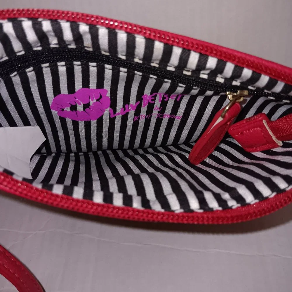 LUV BETSEY by BETSEY JOHNSON LEOPARD PRINT WRISTLET